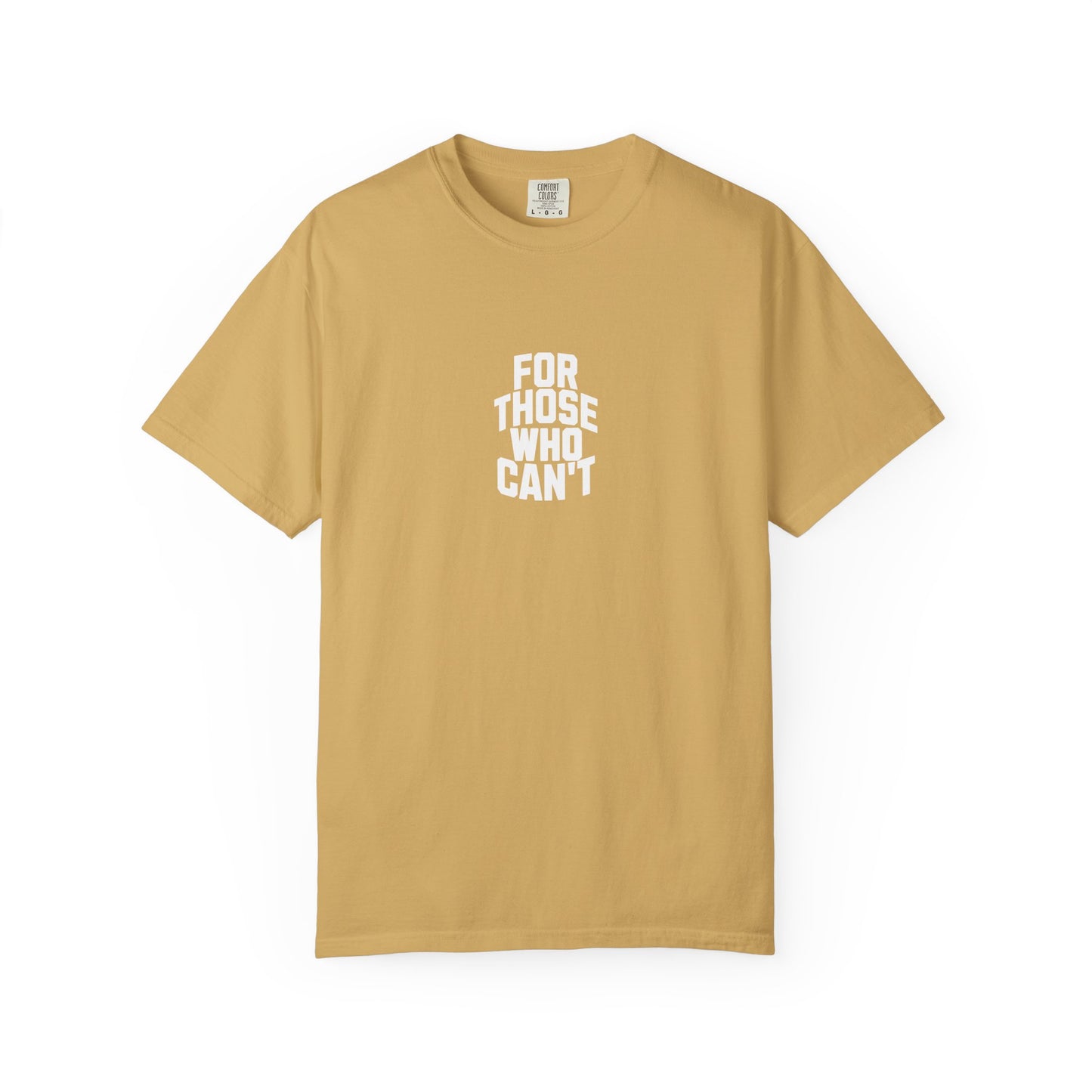 Comfort Colors Tee White Font